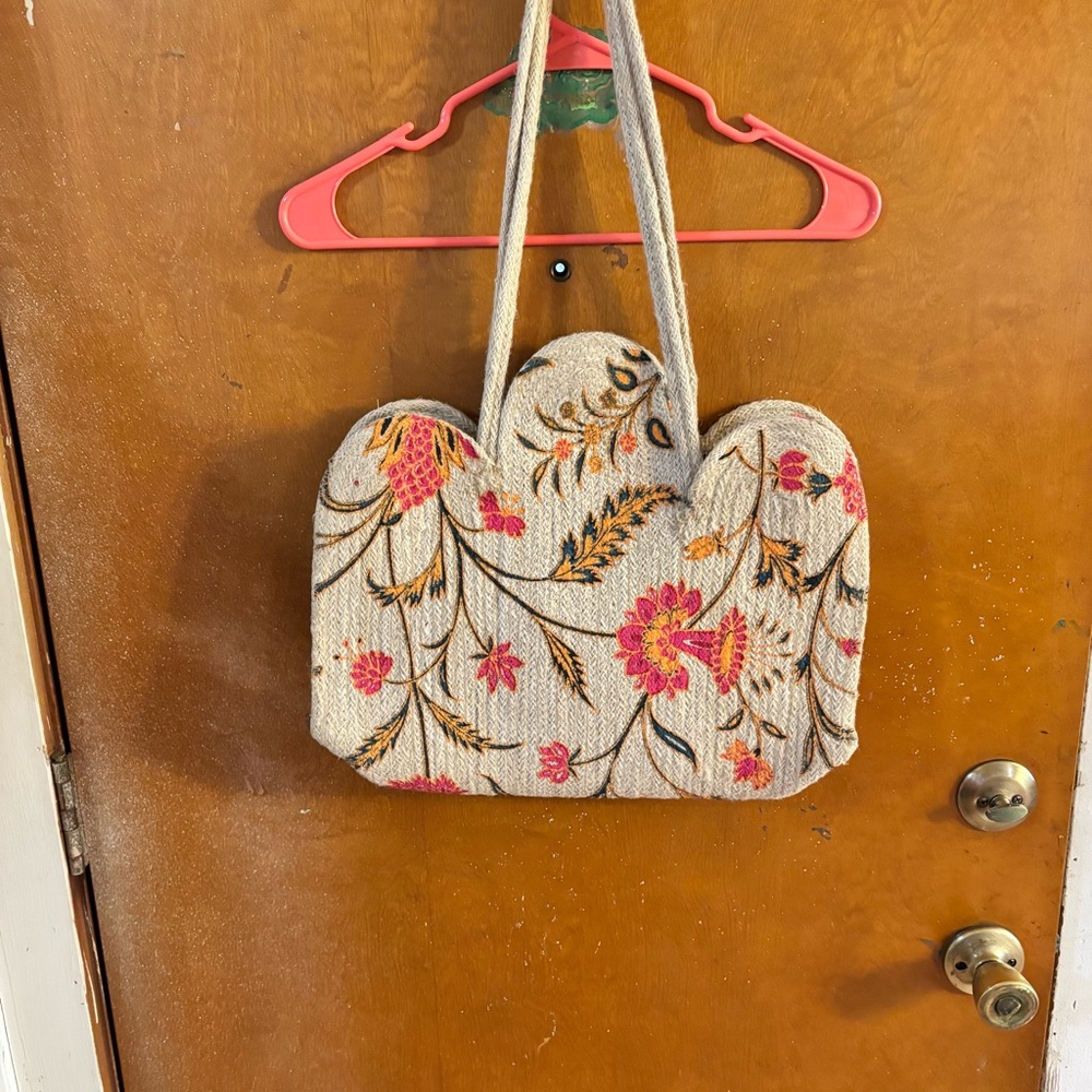 Antik Kraft Summer Jute Shopper shoulder tote bag. - Picture 7 of 9
